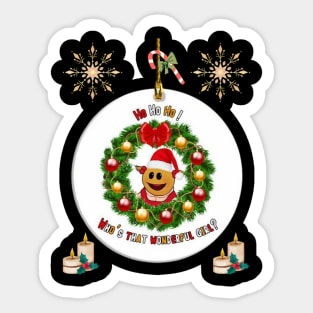 Merry Christmas Human Sticker